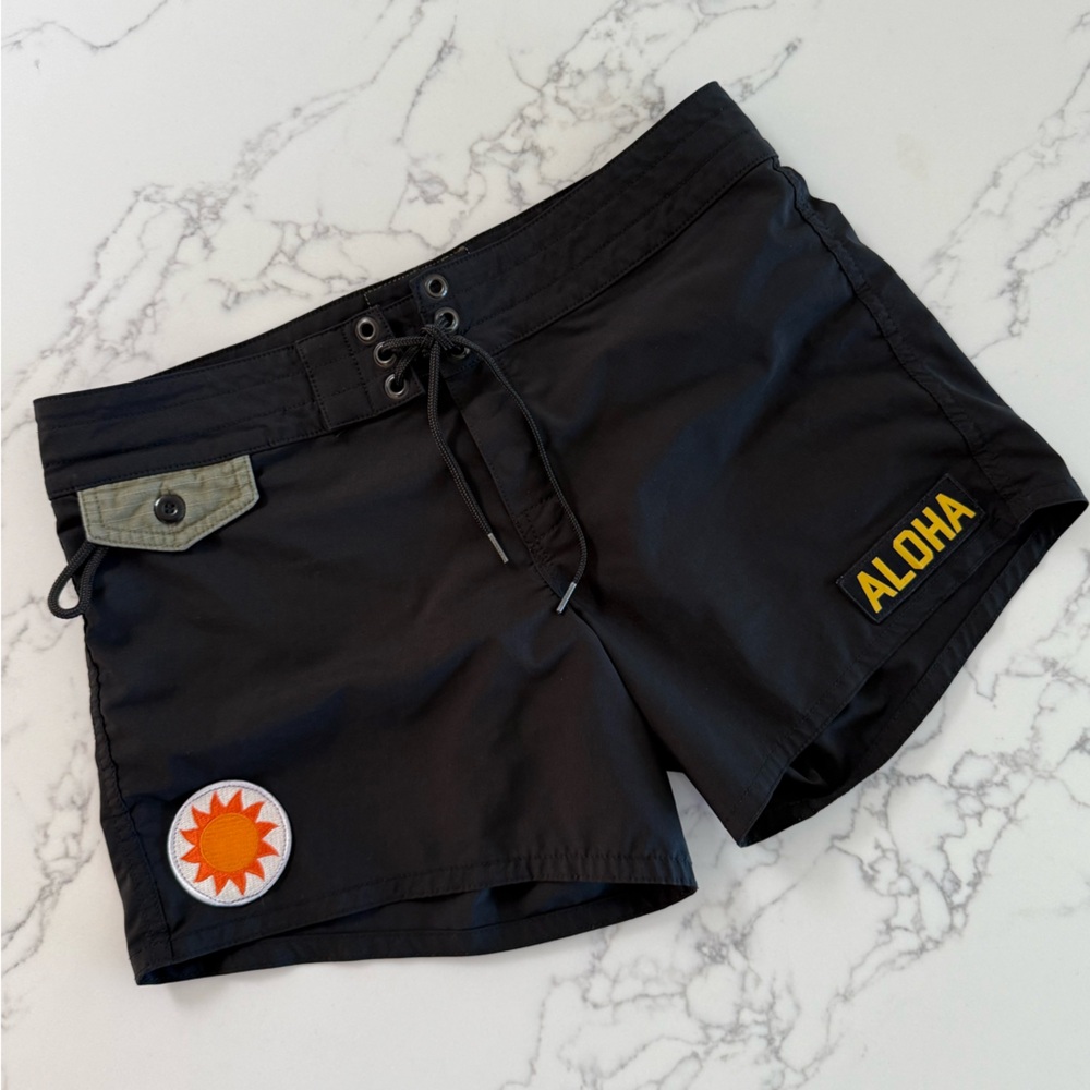 Birdwell Women’s 405 ALOHA Board Shorts - Black - Size 8